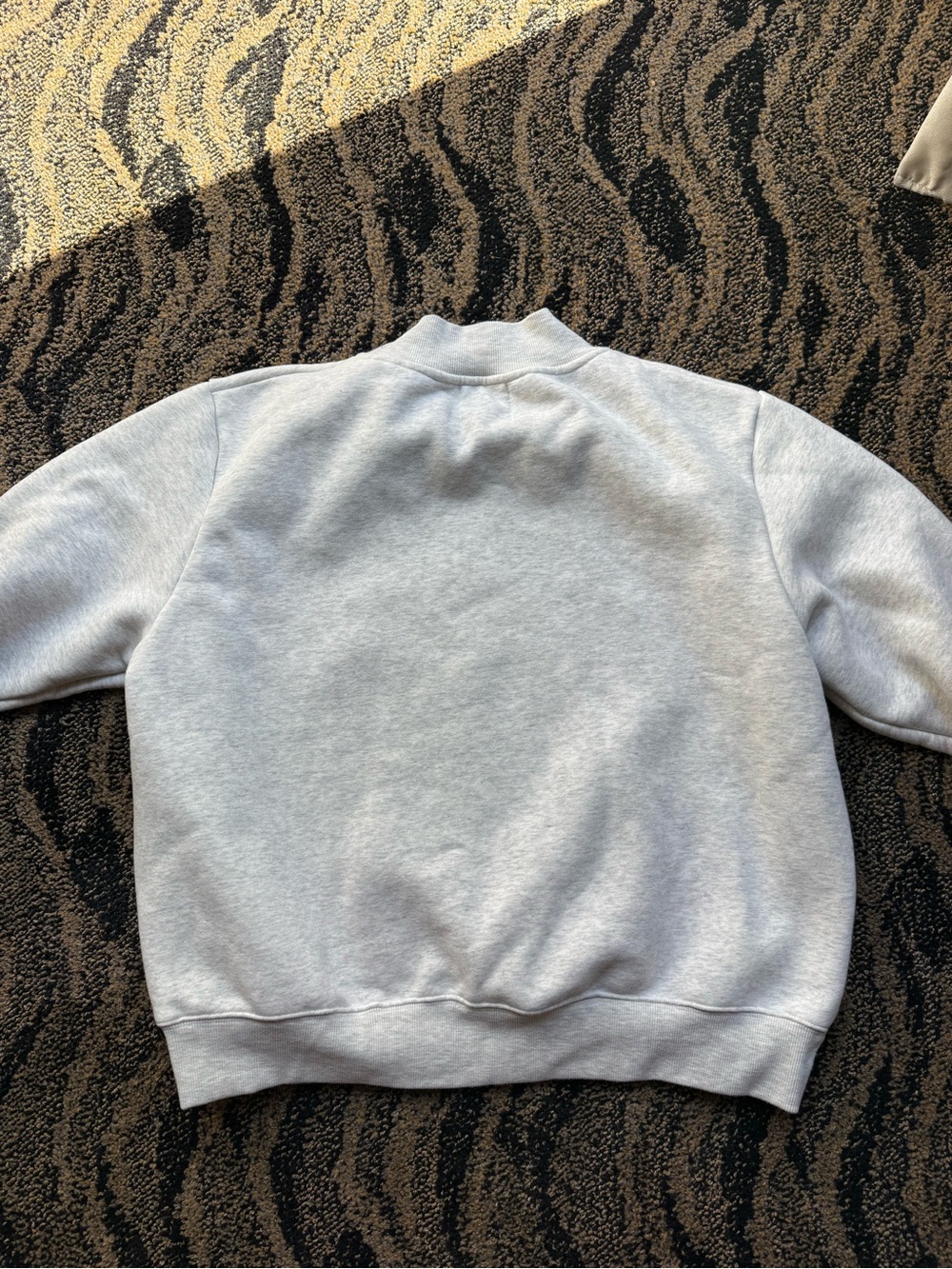 Solidcore Light Gray Mockneck Sweatshirt with Embossed Logo Solidays - Picture 6 of 8